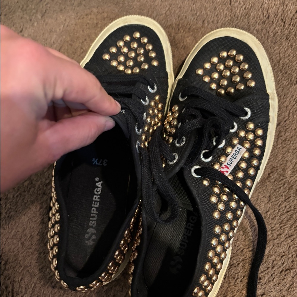 Superga Studded Sneakers 7.5 - Picture 3 of 3